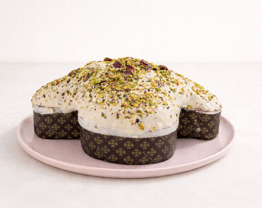 Colomba artigianale al pistacchio 800 gr +vasetto 190 gr di crema al pistacchio